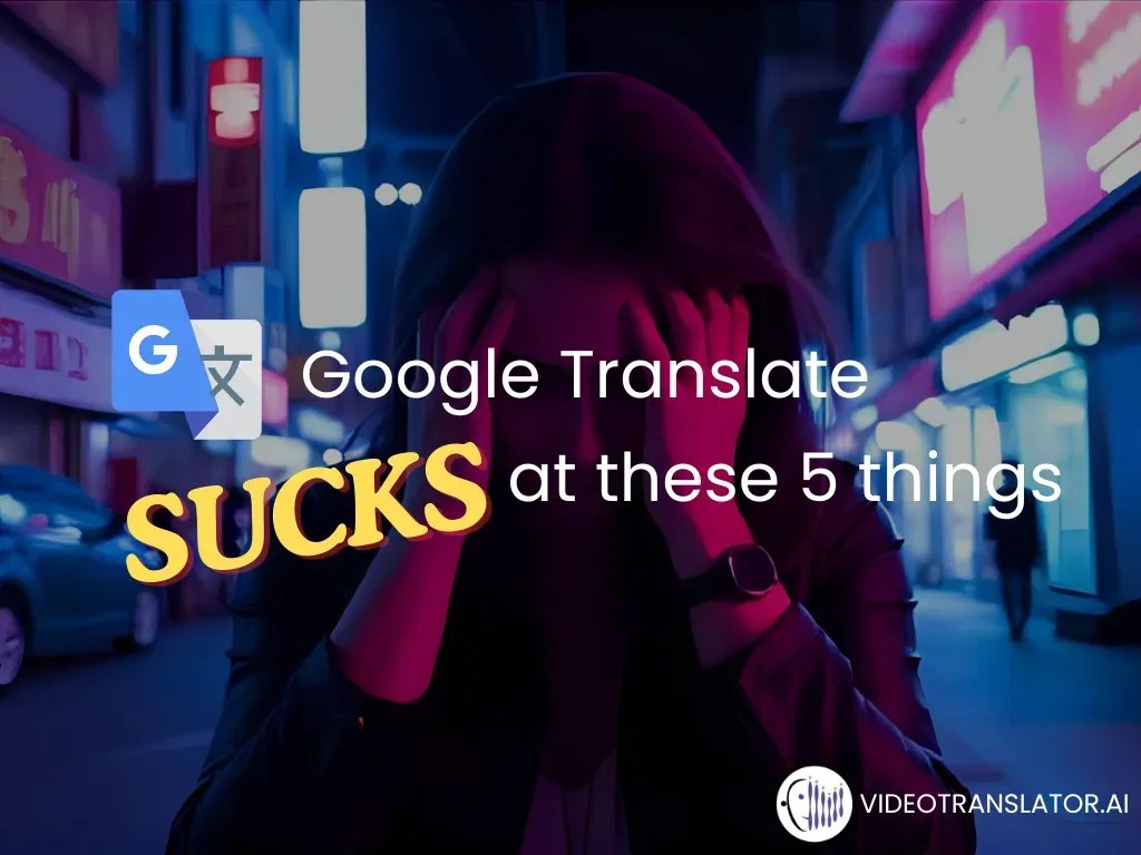 Google Translate's limitation are actually good news for anyone building real-time translation tools, including VideoTranslatorAI!