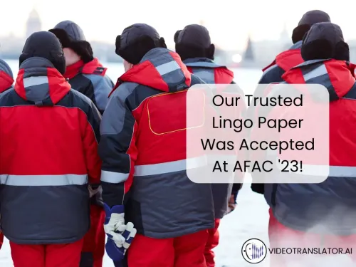 Our Trusted Lingo Poster Was Accepted At AFAC '23!